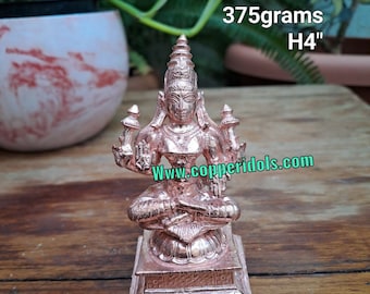 Prasiddh copper idols presents Copper idol of Sri mahalaxmi