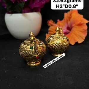 Panchaloha Made Gold Plated Kundan Gem Stone Studded Sri Lalitha ...