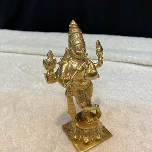 Prasiddh copper idols presents panchaloha idol of chaturbuja krishna / venugopala krishna image 4