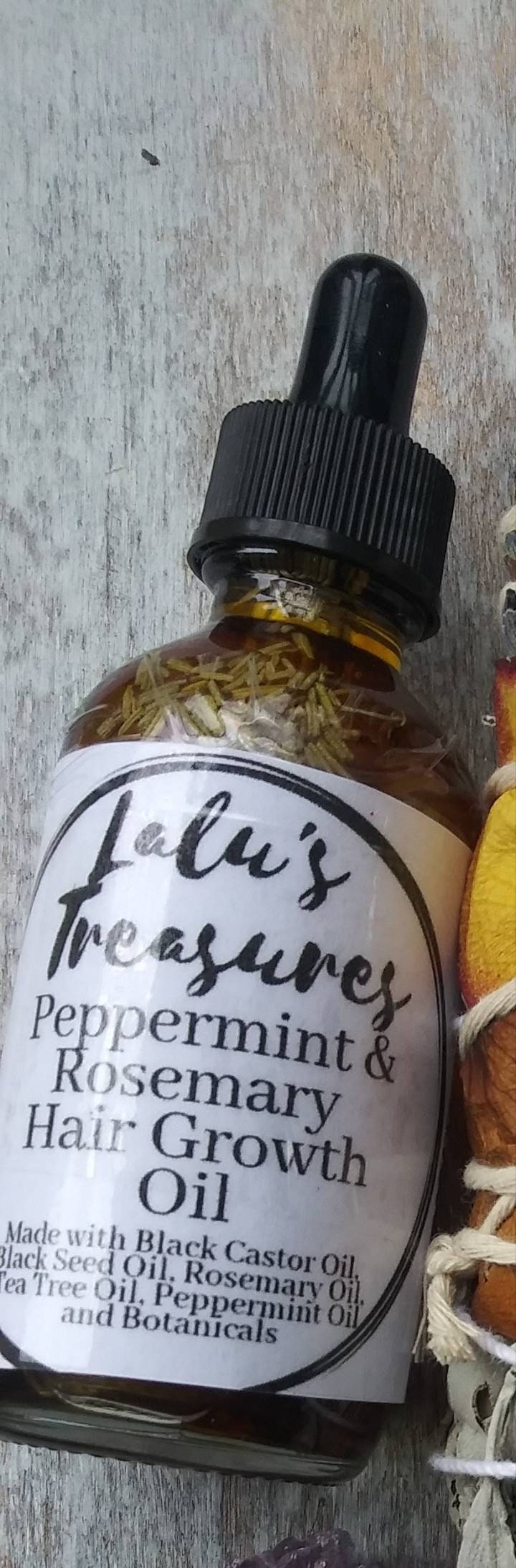 Hair Growth Oil. Peppermint Rosemary Hair Oil. Deep Condition Oil