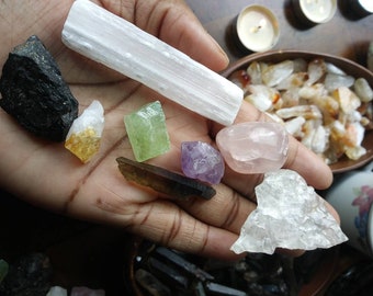 Self Love Crystal Kit. Releasing Emotional Wounds Healing Set. Birthstone