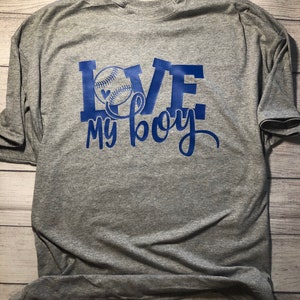 Baseball Mom Shirts - Love my boys - Game Day Shirt - Baseball Shirt - Boy Mom Shirt - Custom Baseball Tee - Baseball Tshirt - Spirit Shirt