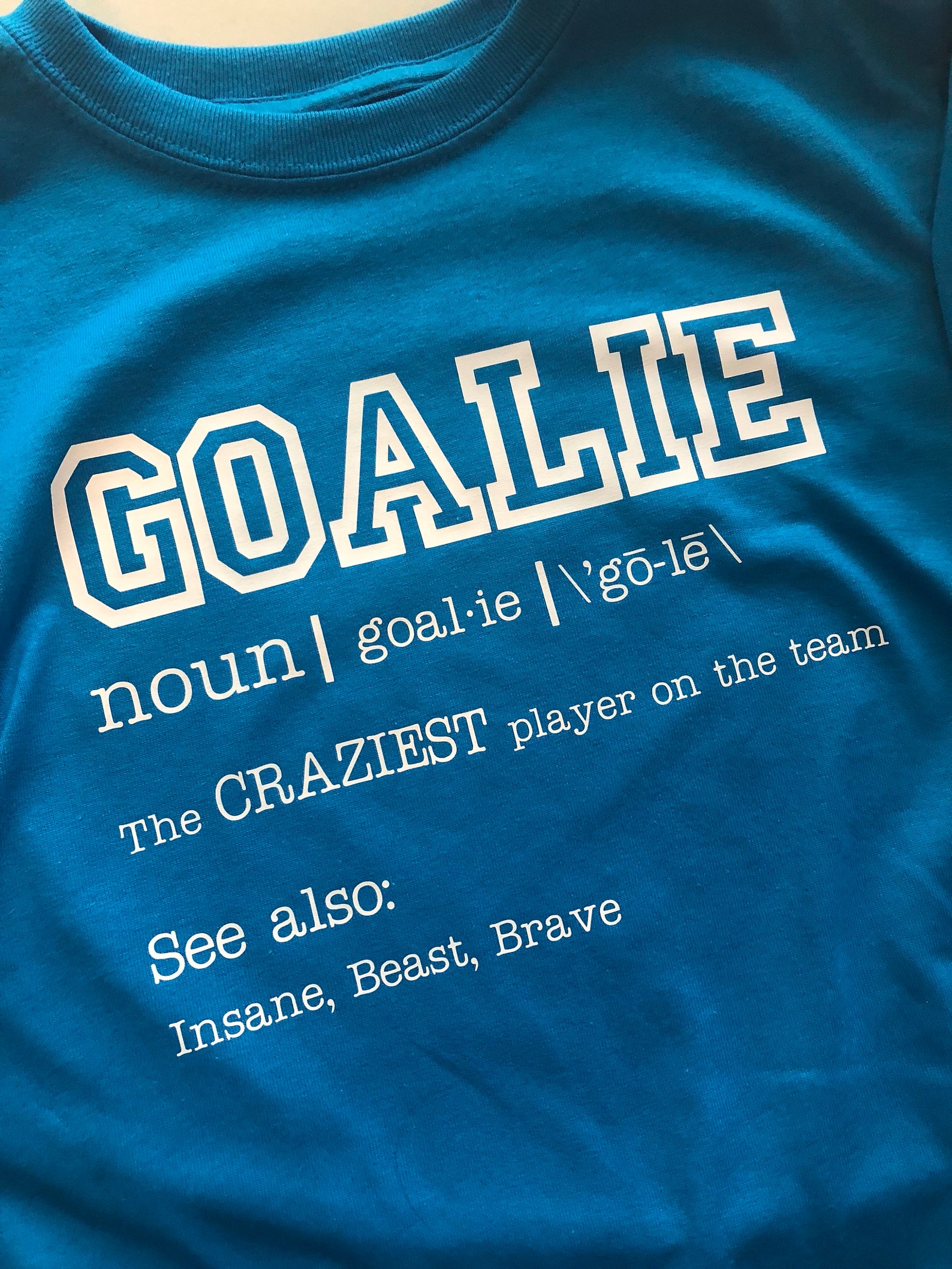 Goalie Shirt Goalie Definition Gift for Goalie Hockey Etsy