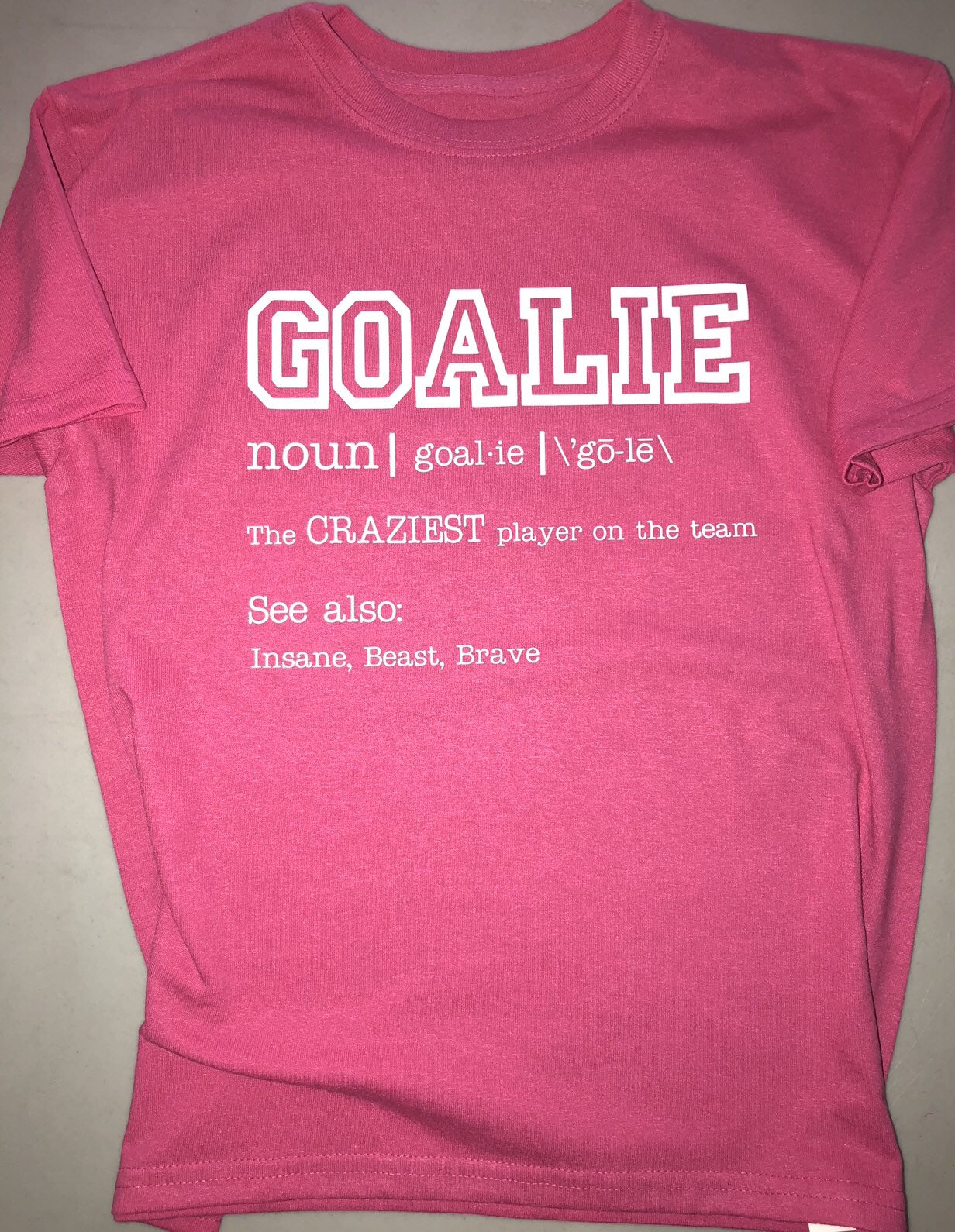 Goalie Shirt Goalie Definition Gift for Goalie Hockey Etsy