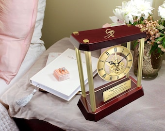 Estetoscopio 3D con logotipo de caduceo, regalo, reloj grabado con engranaje dorado, premio al servicio médico, enfermero registrado, BSN, RN, médico asociado jubilado