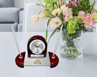 Placa de identificación de oficina personalizada, logotipo de CPA, felicitación, premio de servicio de contador público certificado, juego de bolígrafos de reconocimiento, placa de identificación, reloj grabado