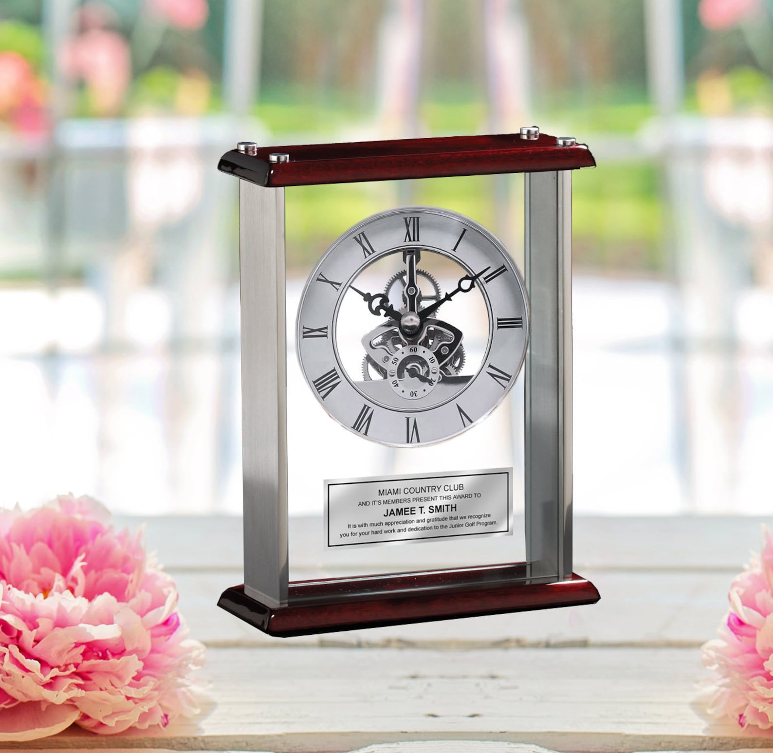 Employee Years of Service Award Retirement Gift Engraved Desk Etsy