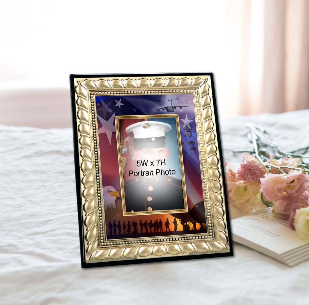 Army Military Photo Frame 5x7 Picture Framing Marine Corps - Etsy