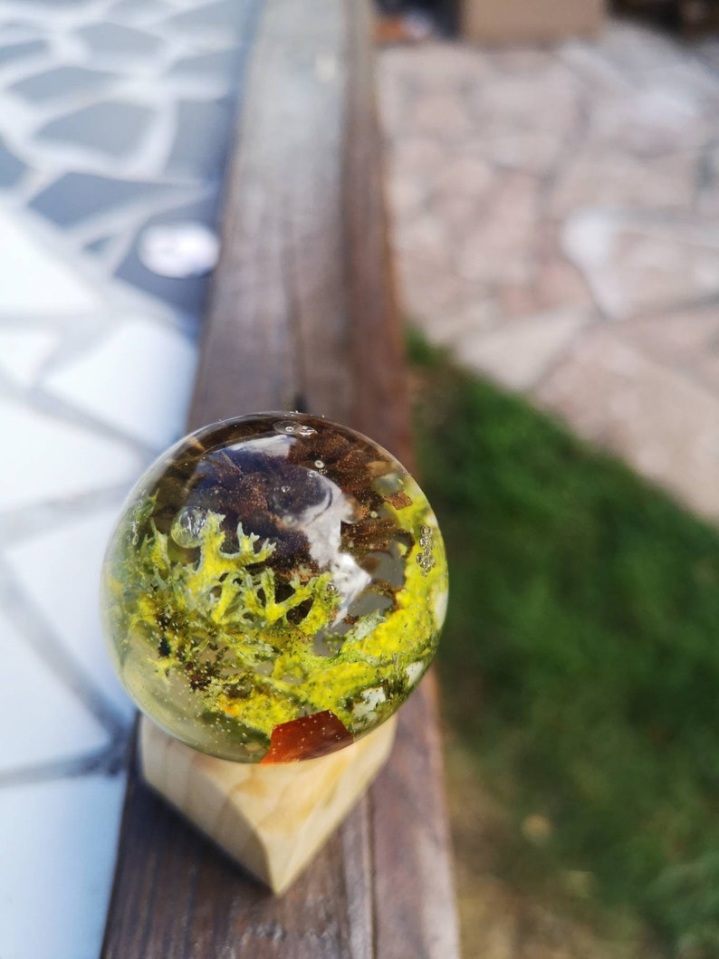 Epoxy resin sphere and inclusions Etsy