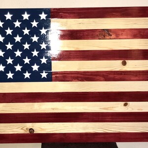 Wood American Flag, Original &quot;Stars & Stripes&quot;