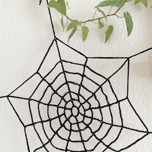 Décoration d'Halloween Spinnennetz Häkeln