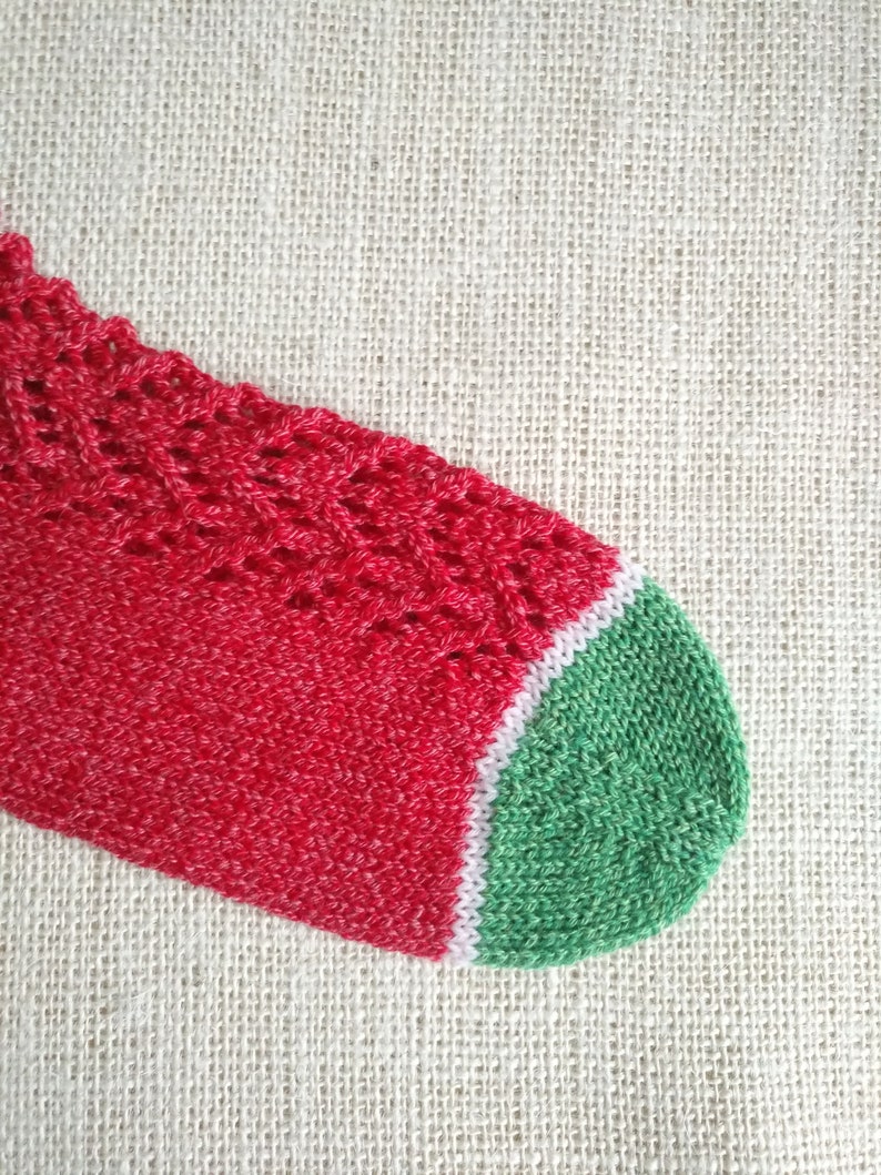 Rote Socken / Beeren Socken / Größe 37-38 image 2