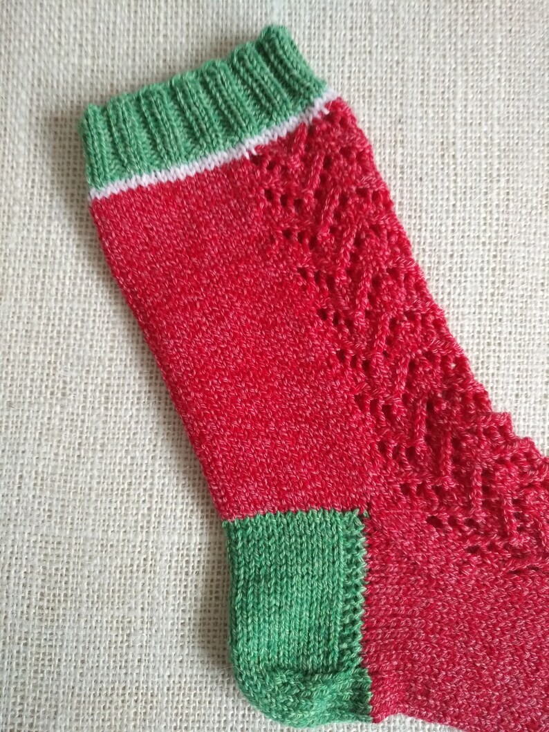 Rote Socken / Beeren Socken / Größe 37-38 image 3