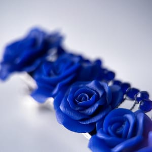 Boho Floral Clay Hair Clip -Handmade Polymer Clay -Polymer Clay Barrette - Bridesmaid Accessory- Birthday Present -Gift For Mom