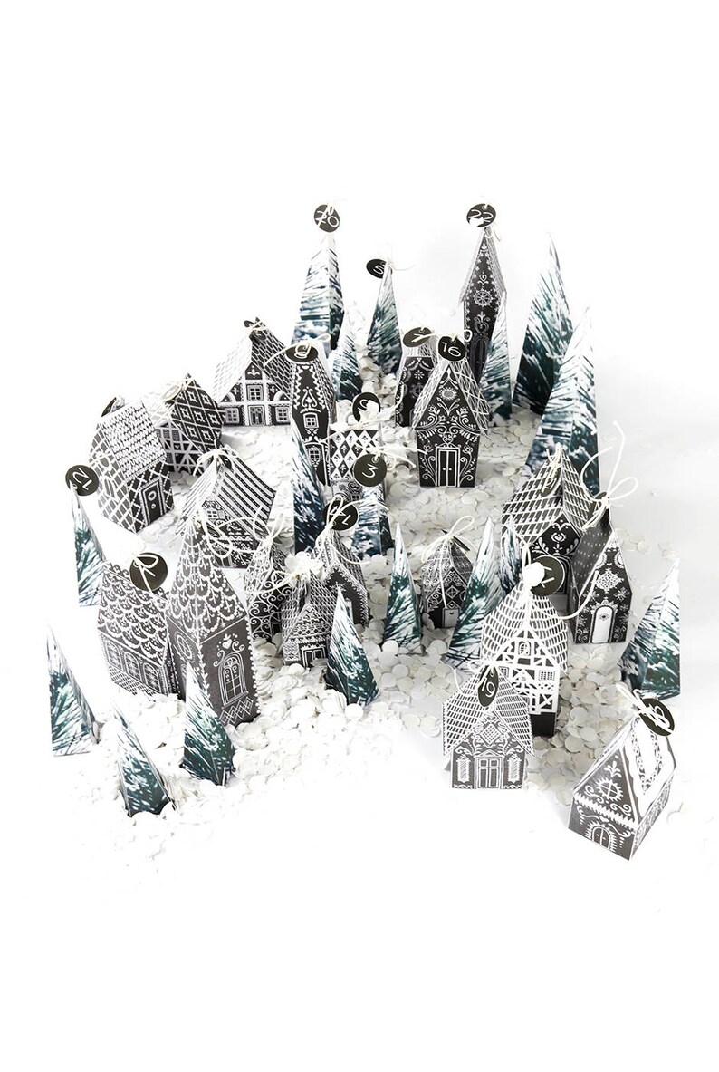 Printable Advent Calendar Chalkboard Advent Calendar Etsy