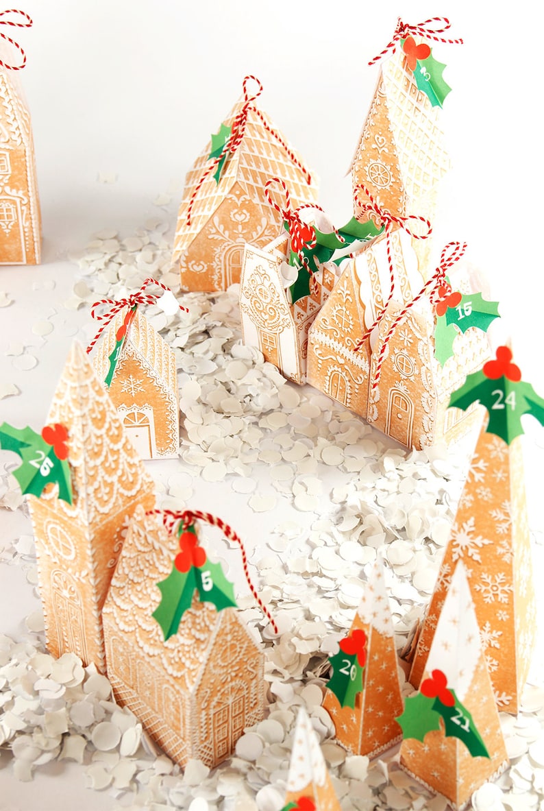 DIY advent calendar downloadable advent calendar Etsy