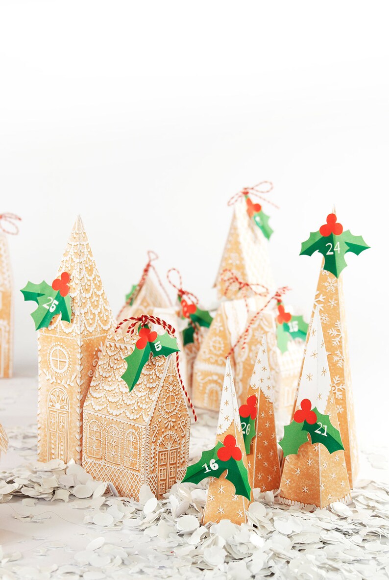 DIY Advent Calendar Downloadable Advent Calendar Etsy