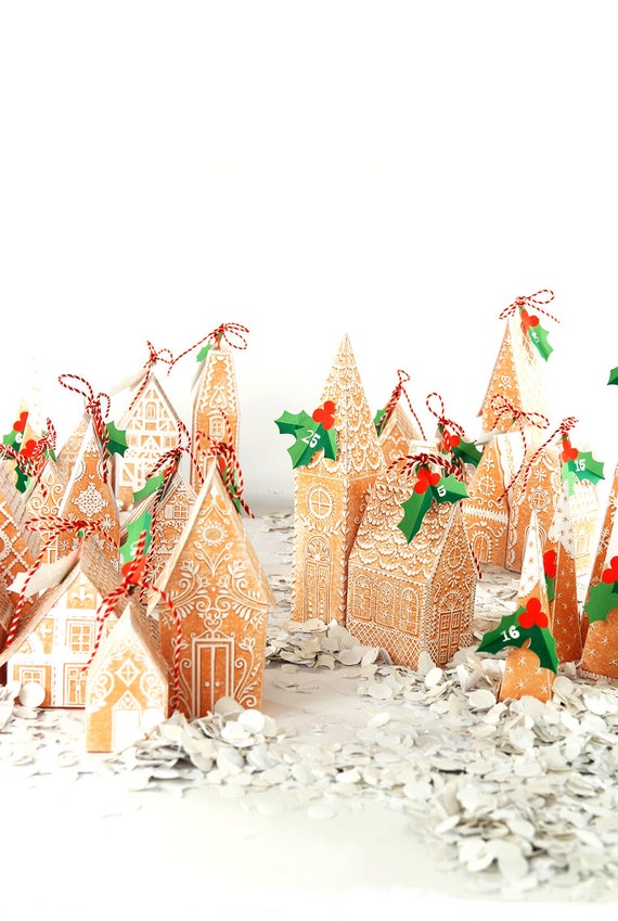 DIY advent calendar downloadable advent calendar Etsy