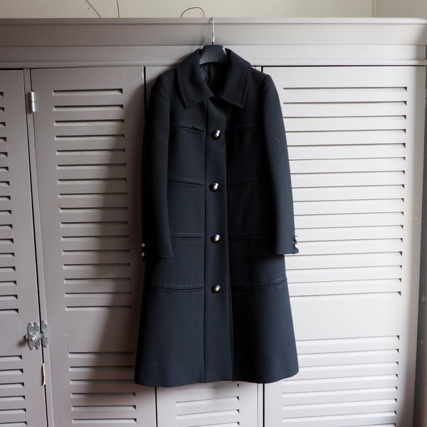 manteau noir vintage