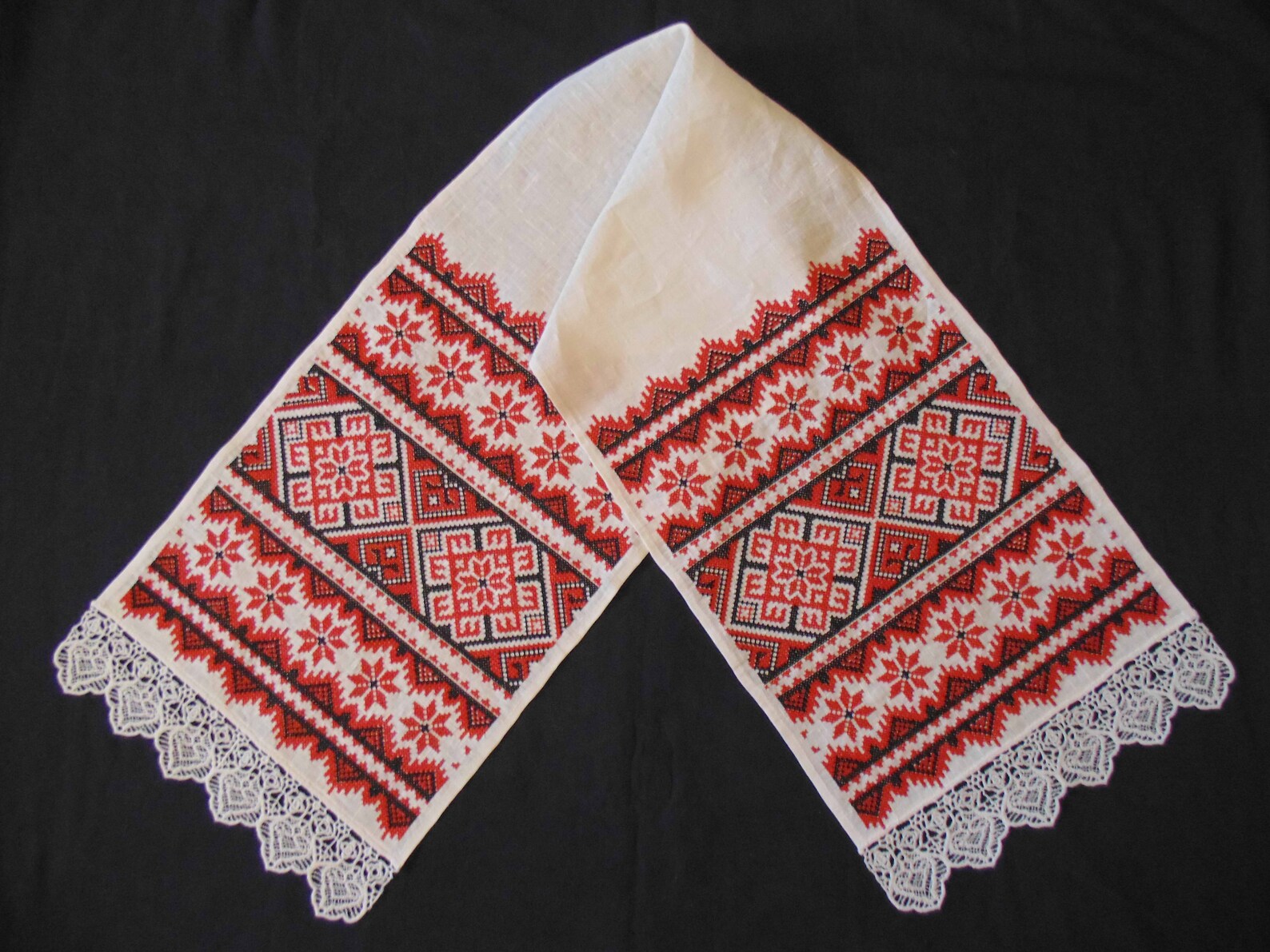 Rustic linen table runner Ukrainian embroidered table runner Etsy