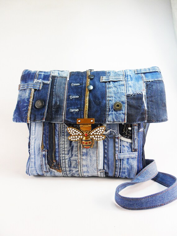 jeans school bag