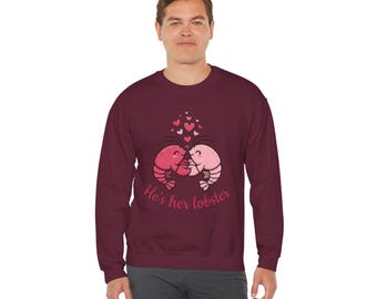 Sudadera de San Valentín para él y para ella / Él es su langosta