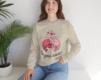 Sudadera "Soy tu langosta" / San Valentín para parejas