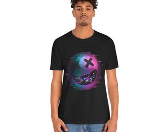 Camiseta con emoticono con fallas / Camiseta con gráfico surrealista
