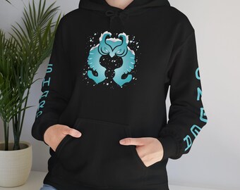 Sudadera con capucha y logotipo de búho Omega nevado / Comunidad de juegos Shard Omega