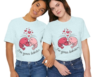 Camiseta "Soy tu langosta" para parejas en San Valentín