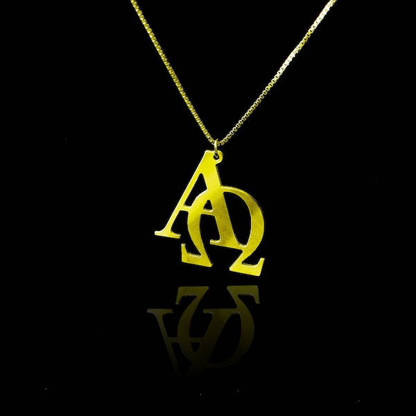 gold alpha and omega necklace gold omega and alpha and omega pendant necklace alpha chi omega necklace alfa and omega chain christian chain