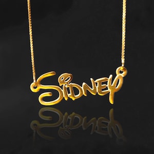 disney lover disney name necklace image 1