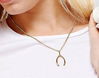 Wishbone Necklace Silver / Gold