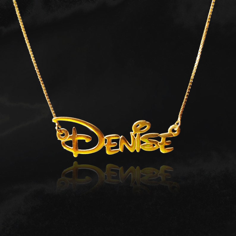 disney lover disney name necklace image 2