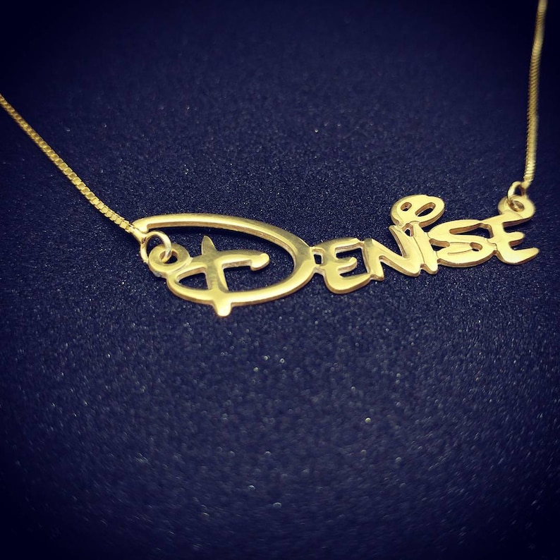 disney lover disney name necklace image 4