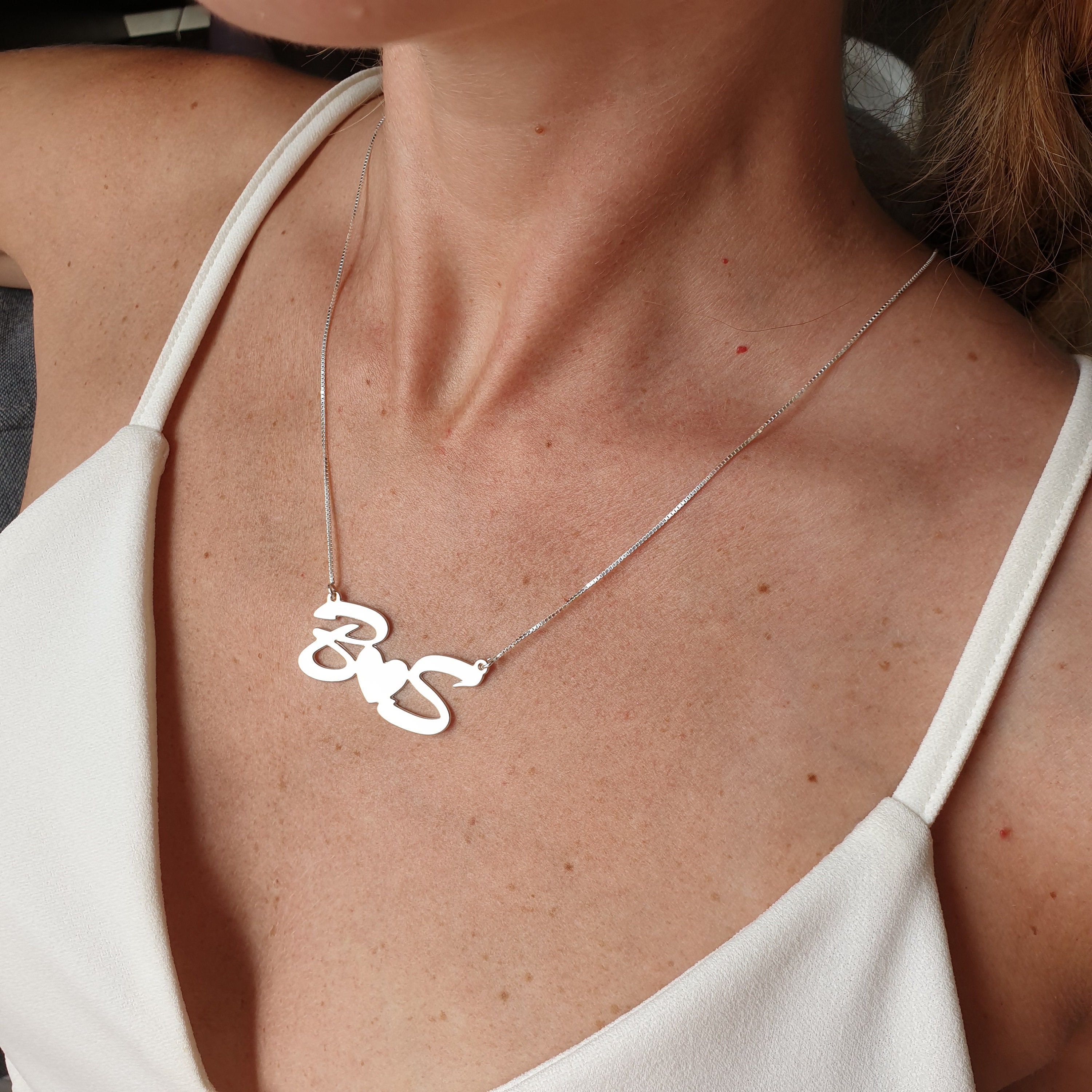 2 letter pendant necklace deals