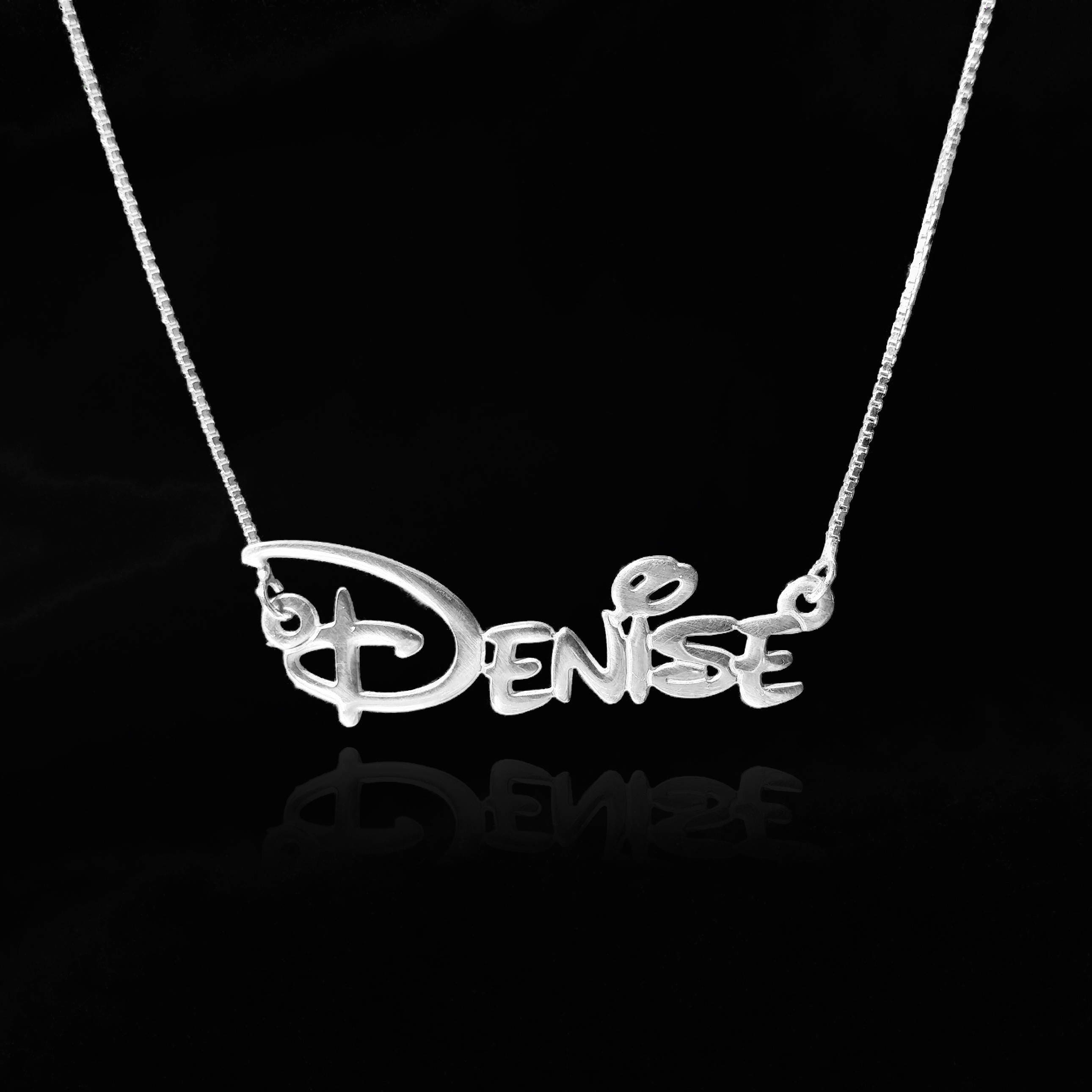 Personalize Disney Necklace Silver 925 / Personalize Disney Etsy