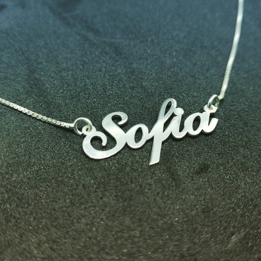 Buy Sofia Name Necklace Online In India Etsy India