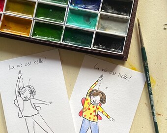 Cartes à colorier uniques!!