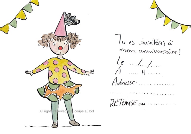 Carte d'invitation anniversaire! image 4