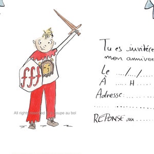 Carte d'invitation anniversaire! image 5