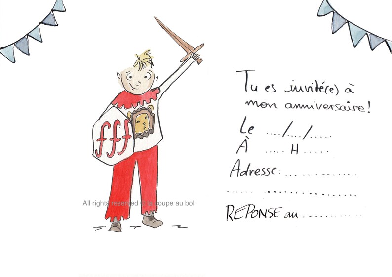 Carte d'invitation anniversaire! image 5