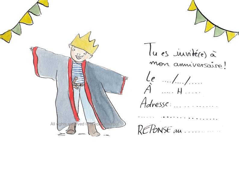 Carte d'invitation anniversaire! image 6