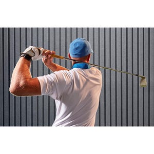 Pro-coustix Urban Golf Simulator Impact protection panel Mid Grey