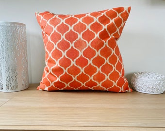 Orange throw pillow | Etsy Finn Knit Throw Pillow, Mustard, 18x18