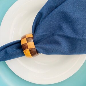 Bamboo Napkins Rings - Wooden Napkin Holder - Dinner Party Decor - Set of 2 pcs