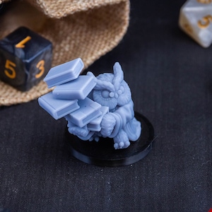Owlkin Librarian 1A, impression 3D, miniature Dungeons and Dragons, statue, modèle réduit, Epics&#39;N&#39;Stuffs