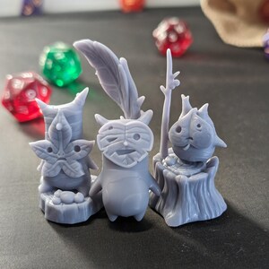 Tree Spirit Bundle, 3D Printed, Dungeons and Dragons miniature, Statue, Model, Zelda, Korok, Epics'N'Stuffs