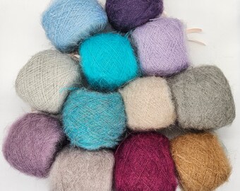 Mohair 30% in 13 colorazioni 25gr