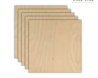 3 mm 1/8" X 12" X 12" Premium Baltic Birch Plywood – B/BB Grade - (Perfect for Laser work, CNC)